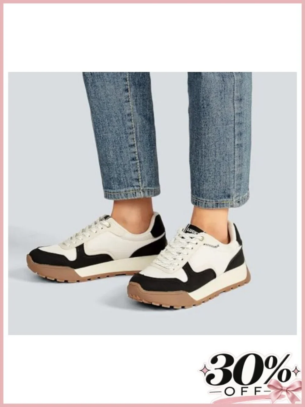 Platform Canvas Sneakers Casual Lace Up Low Top Rubber Sole